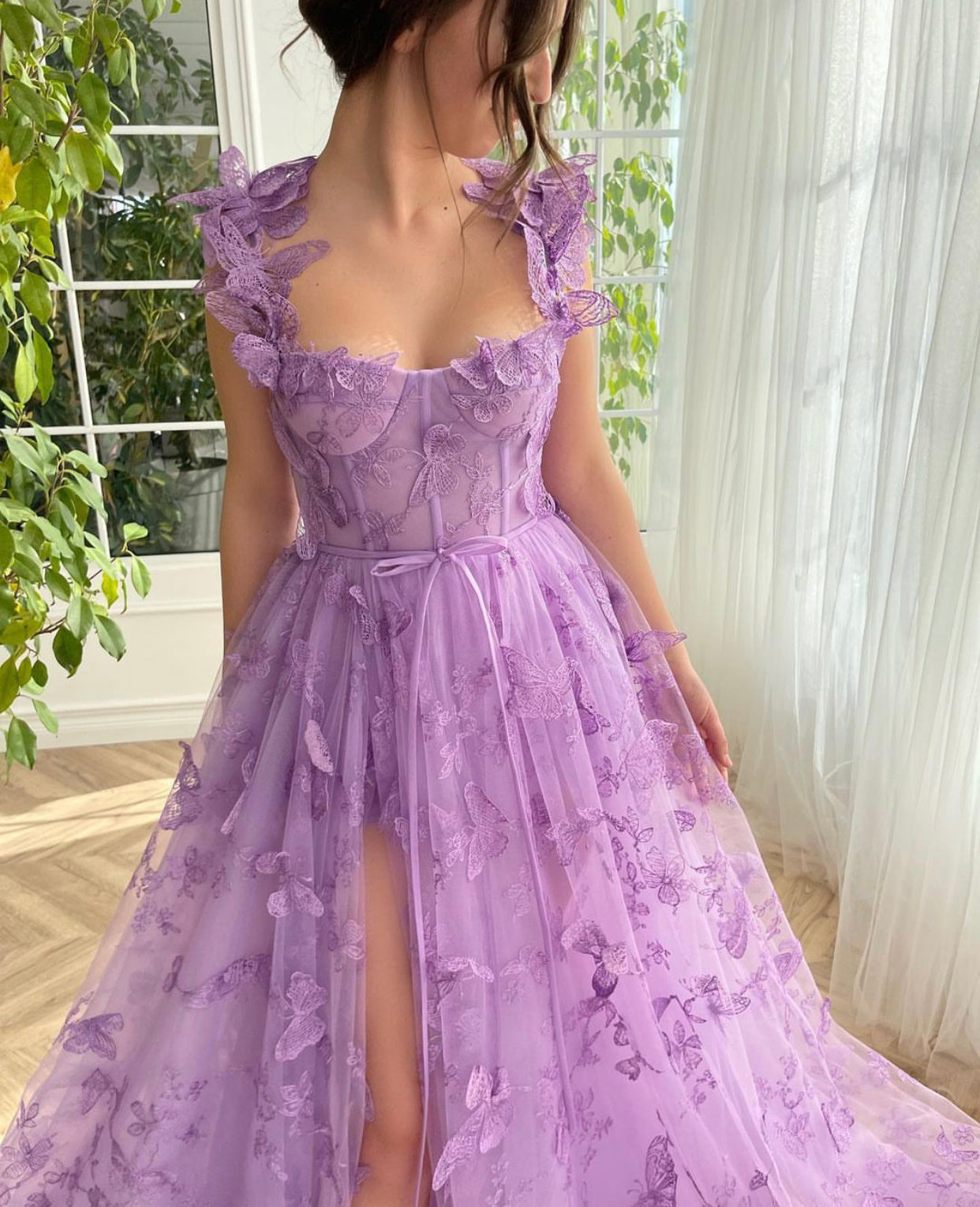 Robe de mariée demoiselle d'honneur à fleurs, robe de princesse