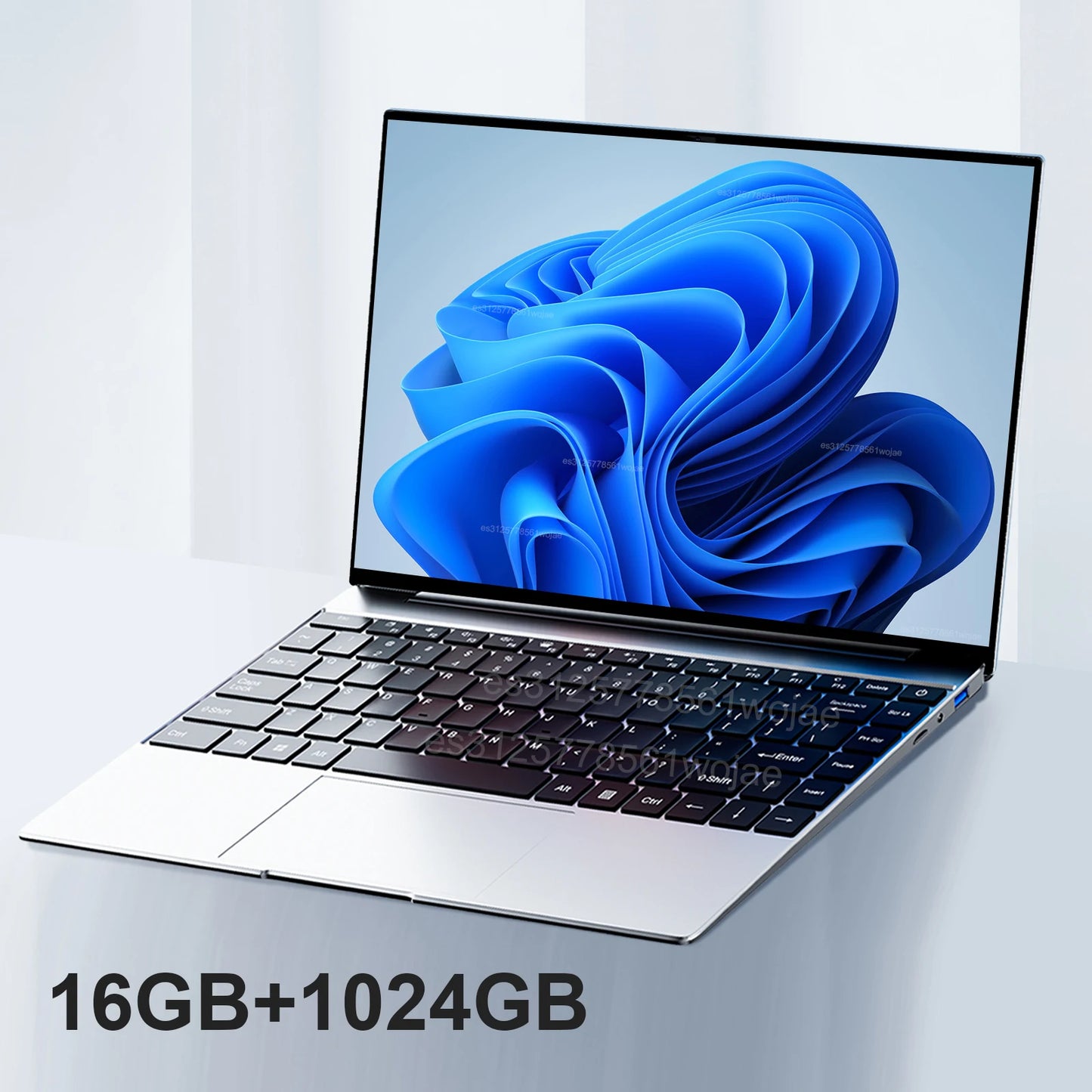 Ultra Slim Laptop 14.1" 16GB RAM 2TB SSD Intel N3700 Notebook Gamer  1920*1080  Display Office Study Computer PC Windows 11 Pro