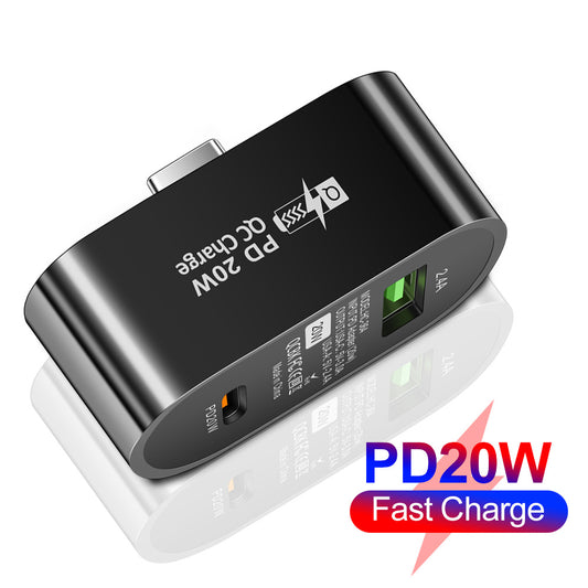 Chargeur de téléphone Type-C HUB Extension Ellipse Splitter