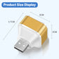 Tête lumineuse de chargement de téléphone portable 3 USB avec port d'extension 1/3