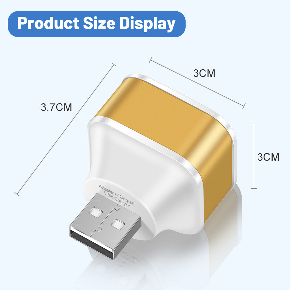 Tête lumineuse de chargement de téléphone portable 3 USB avec port d'extension 1/3