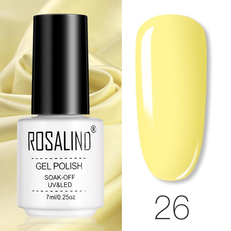 Set de Vernis Gel ROSALIND – Manucure Semi-Permanente, Top Coat UV LED