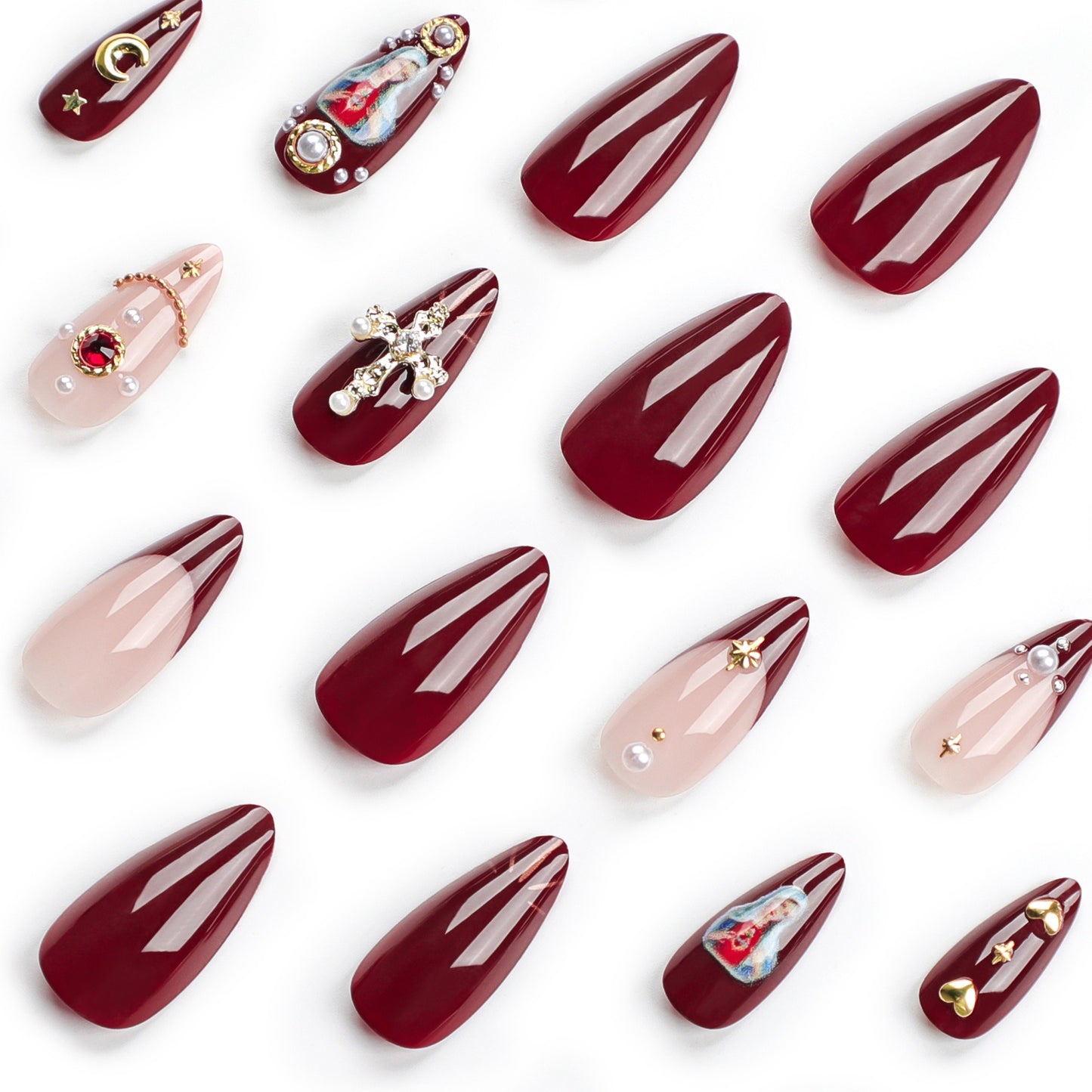 ongles croix flash diamant explosif