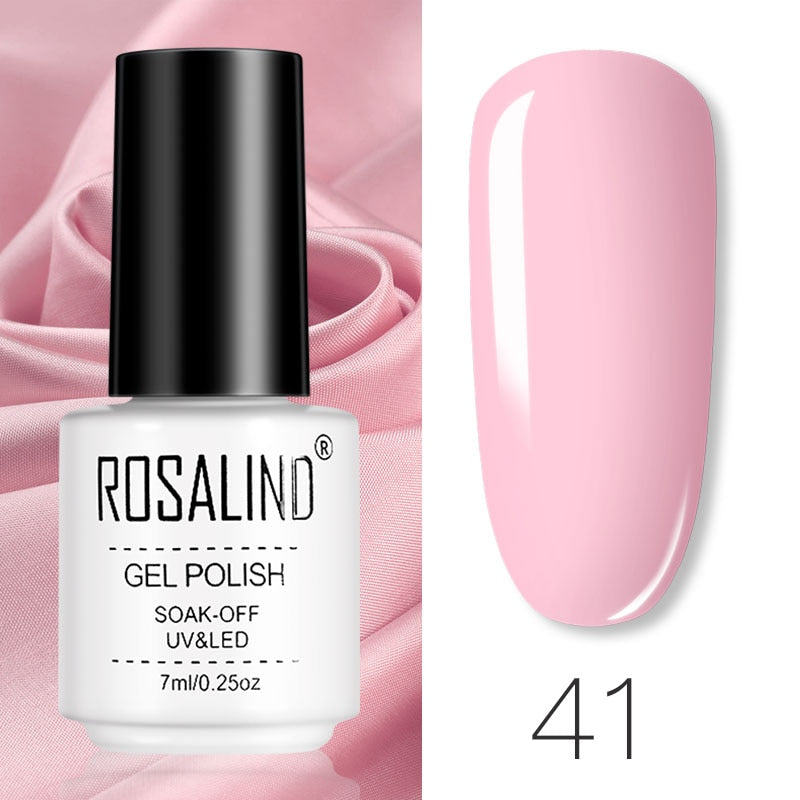 Set de Vernis Gel ROSALIND – Manucure Semi-Permanente, Top Coat UV LED