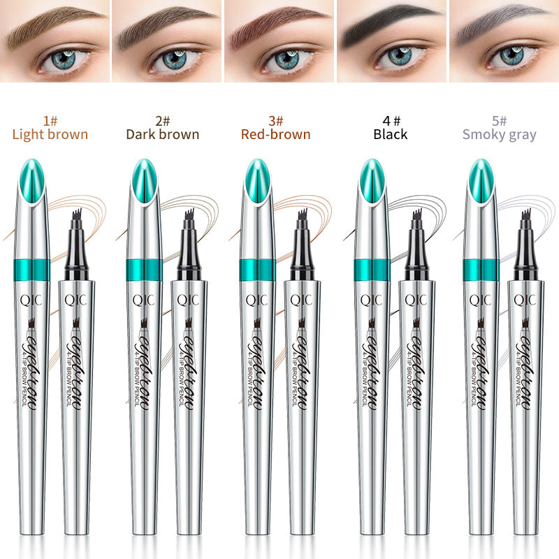 Crayon à Sourcils Liquide Imperméable – Effet Sourcils Sauvages, Non-Bavé