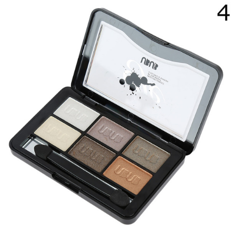 Palette Ombres à Paupières UBUB – 6 Couleurs, Shimmer, Métallique