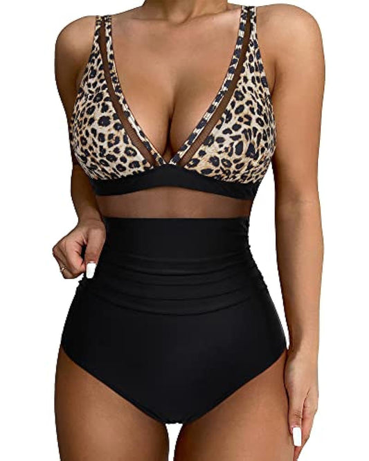 Maillot 1 Pièce Femme – Taille Haute, Sexy & Découpé