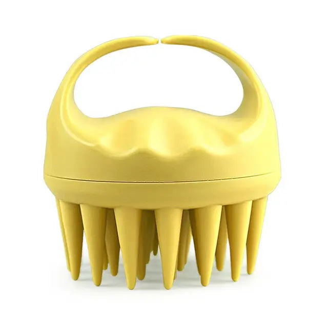 Brosse à shampoing portable à dents longues