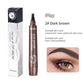 Crayon sourcils liquide 5 couleurs – Waterproof, microblading, pointe fourche, longue tenue.