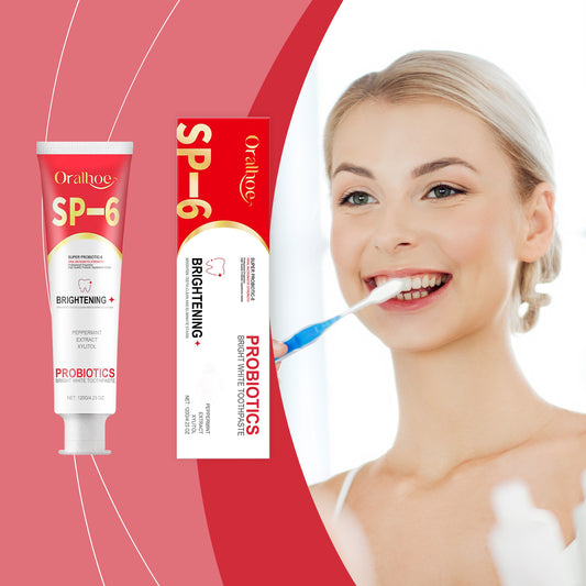 Dentifrice probiotique ORALHOE – Hygiène, fraîcheur et soin des dents.