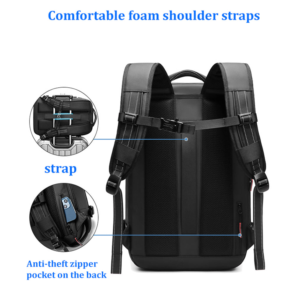 Sac à dos extensible étanche – Voyage, business, ordinateur, compression sous vide