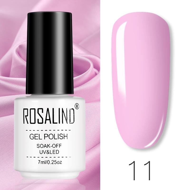 Set de Vernis Gel ROSALIND – Manucure Semi-Permanente, Top Coat UV LED