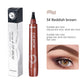 Crayon sourcils liquide 5 couleurs – Waterproof, microblading, pointe fourche, longue tenue.