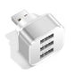 Tête lumineuse de chargement de téléphone portable 3 USB avec port d'extension 1/3