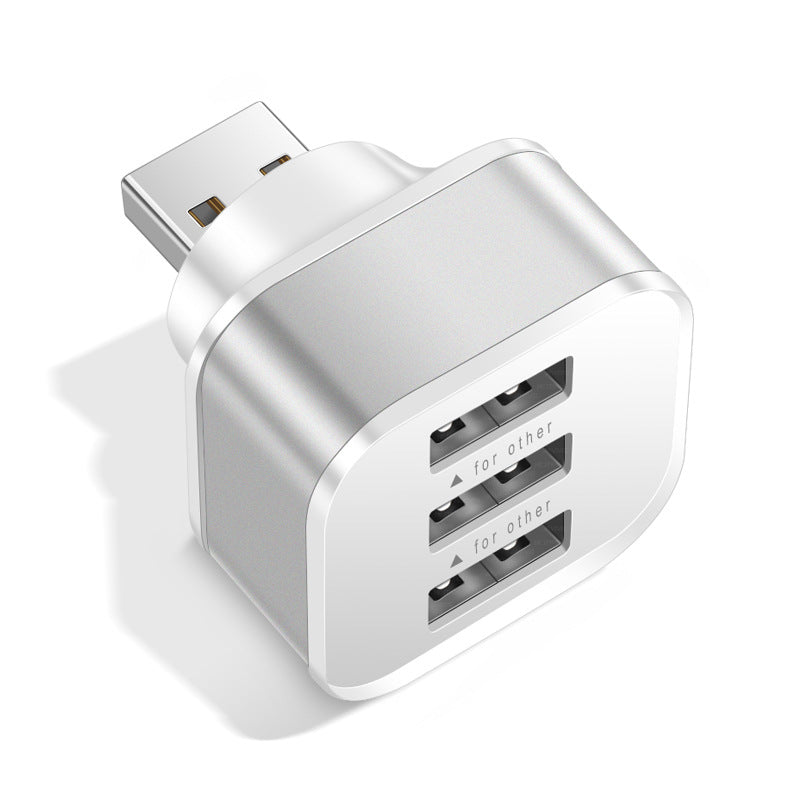 Tête lumineuse de chargement de téléphone portable 3 USB avec port d'extension 1/3