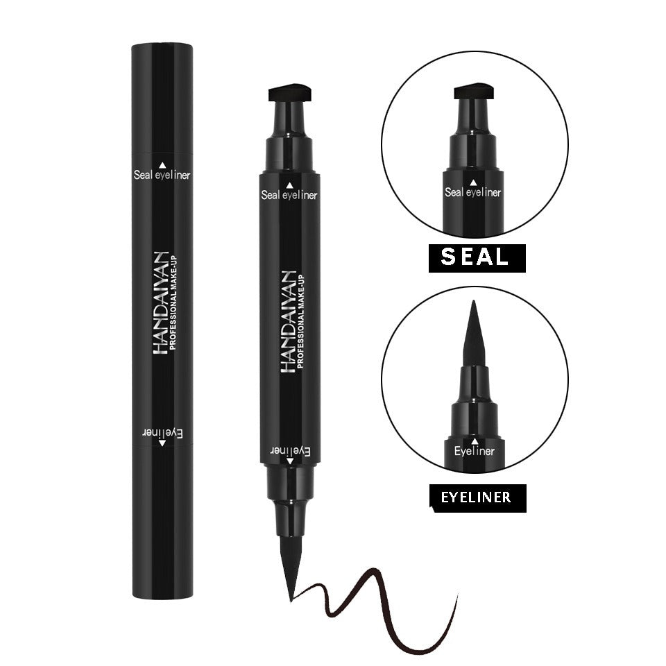 HANDAIYAN Eyeliner Double Tête – Sceau Triangle Noir