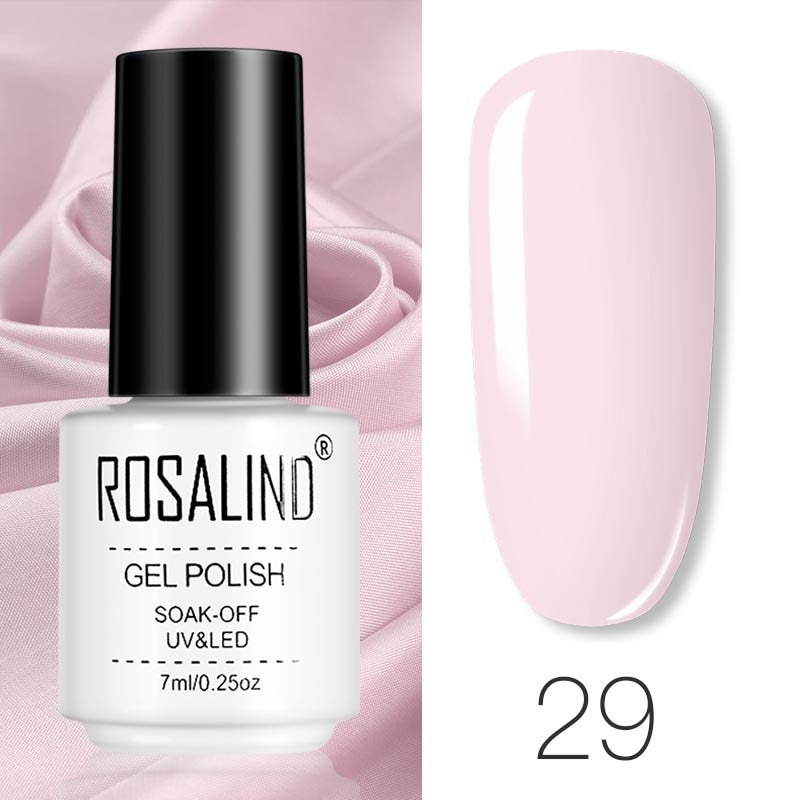 Set de Vernis Gel ROSALIND – Manucure Semi-Permanente, Top Coat UV LED