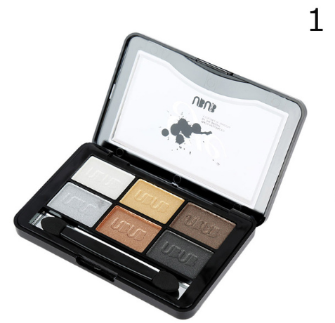 Palette Ombres à Paupières UBUB – 6 Couleurs, Shimmer, Métallique