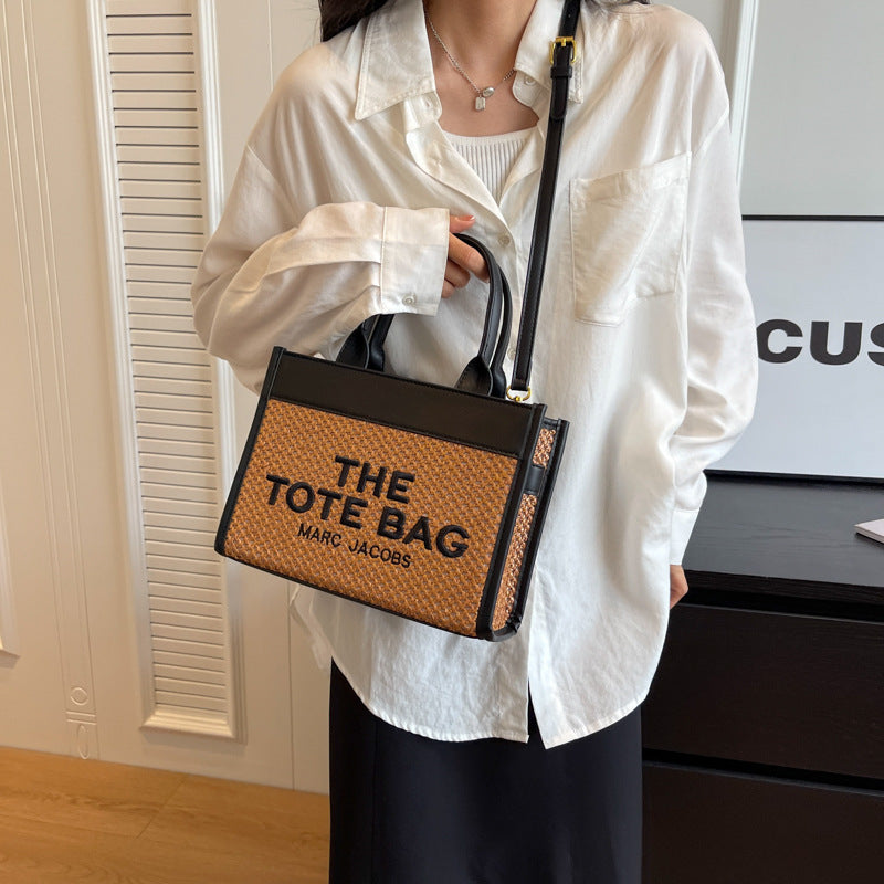 Sac Tissé Femme – Luxe, Cuir PU & Tendance Été