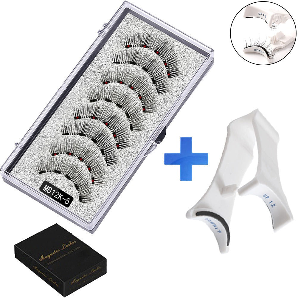 Set de 5 Faux Cils Magnétiques avec Applicateur – Sans Colle