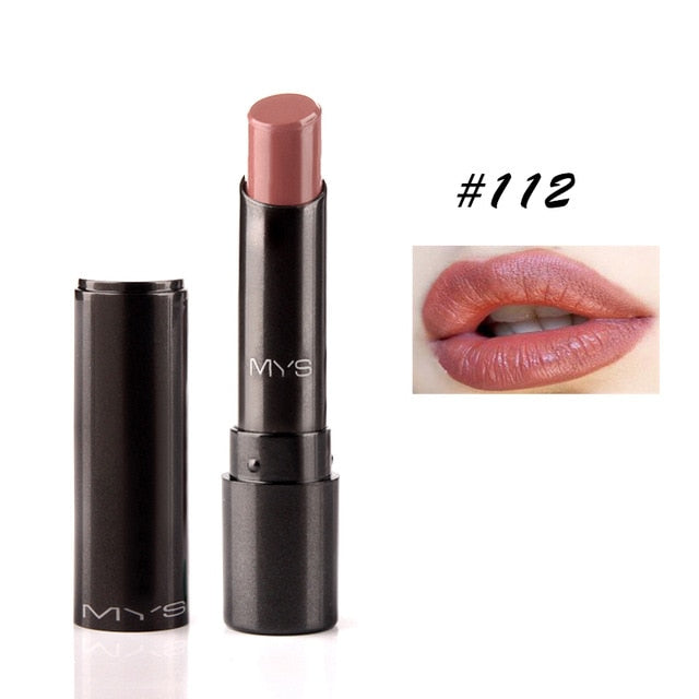 Rouge à lèvres mat MYS – Longue tenue, teinte, gloss, maquillage rouge.