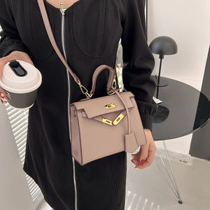 Sac Kelly Femme – PU, Couleur Unie & Porté Croisé Tendance