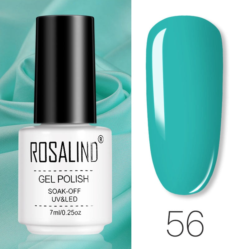 Set de Vernis Gel ROSALIND – Manucure Semi-Permanente, Top Coat UV LED