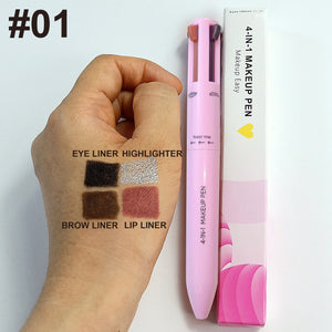 Crayon 4 en 1 pour sourcils – Waterproof, longue tenue, eyeliner, surligneur