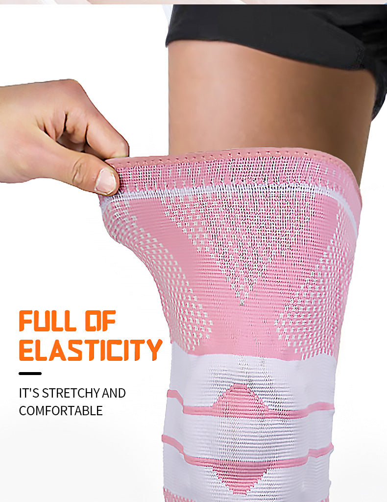 Genouillère à ressort en silicone, protection professionnelle, genouillère rotule de course