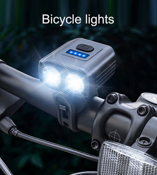 Phare vélo LED – Haute luminosité, waterproof, rechargeable USB-C, route & VTT.