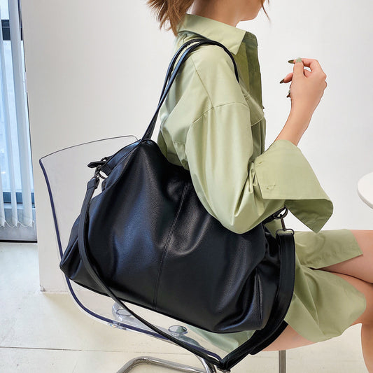 Sac bandoulière femme – PU souple, grande capacité, élégant & pratique