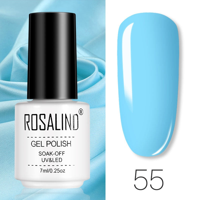 Set de Vernis Gel ROSALIND – Manucure Semi-Permanente, Top Coat UV LED