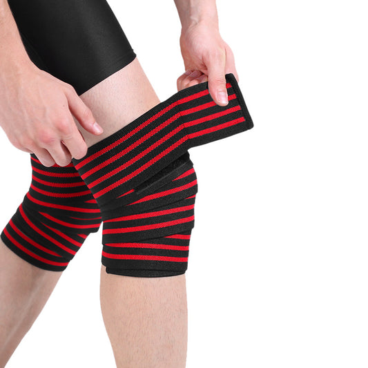 Genouillères de sport et de fitness pour hommes squats profonds bandages élastiques levage de force