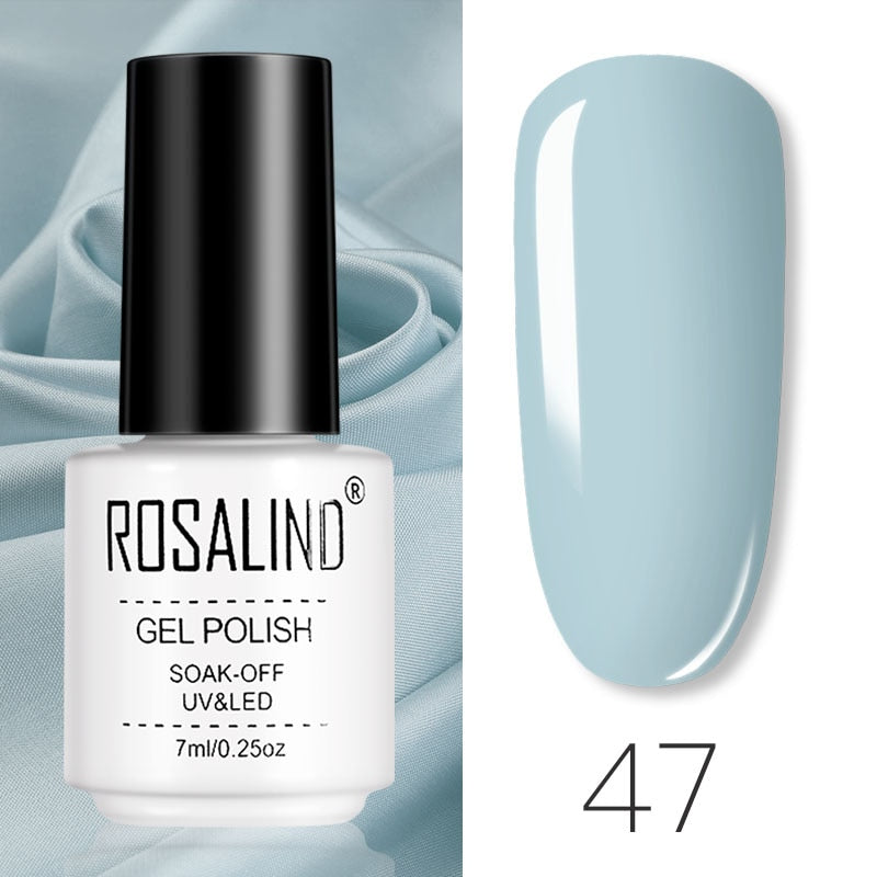 Set de Vernis Gel ROSALIND – Manucure Semi-Permanente, Top Coat UV LED