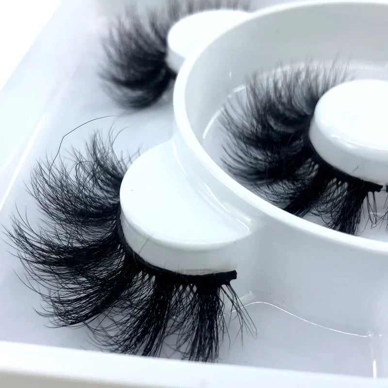 3 Paires Cils Minks 3D – Longs & Naturels