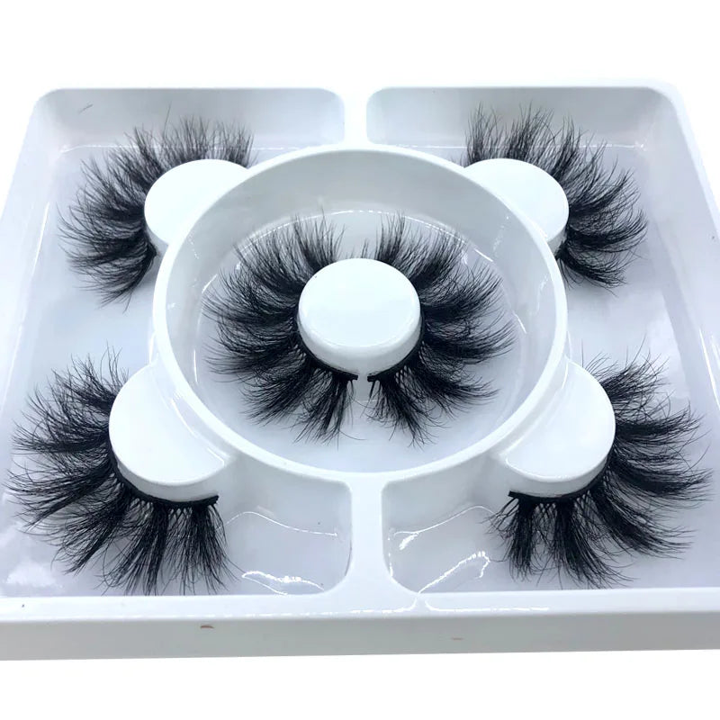 3 Paires Cils Minks 3D – Longs & Naturels