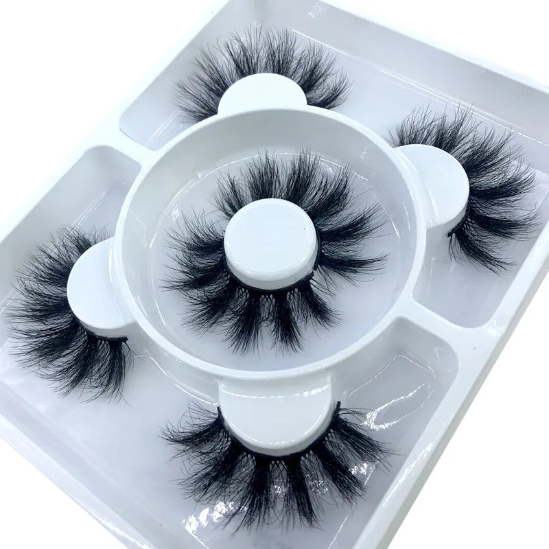 3 Paires Cils Minks 3D – Longs & Naturels