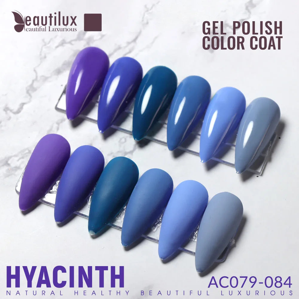 Beautilux Set de Vernis Gel 6pcs / Set x10ml UV LED Soak Off Vernis à ongles Boîte cadeau DIY vernis à ongles semi-permanent