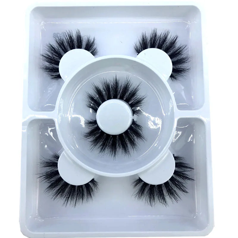 3 Paires Cils Minks 3D – Longs & Naturels