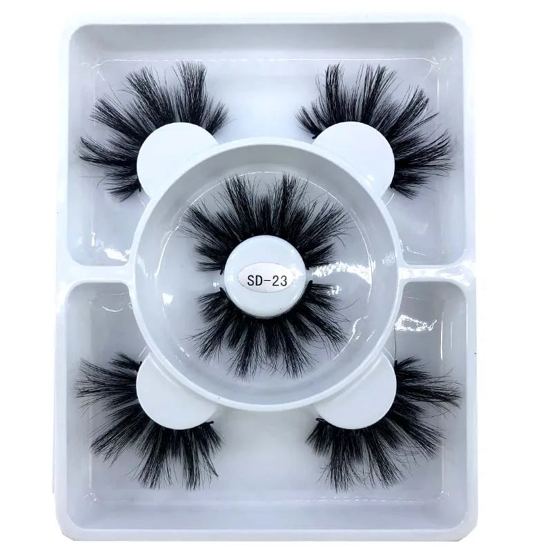 3 Paires Cils Minks 3D – Longs & Naturels