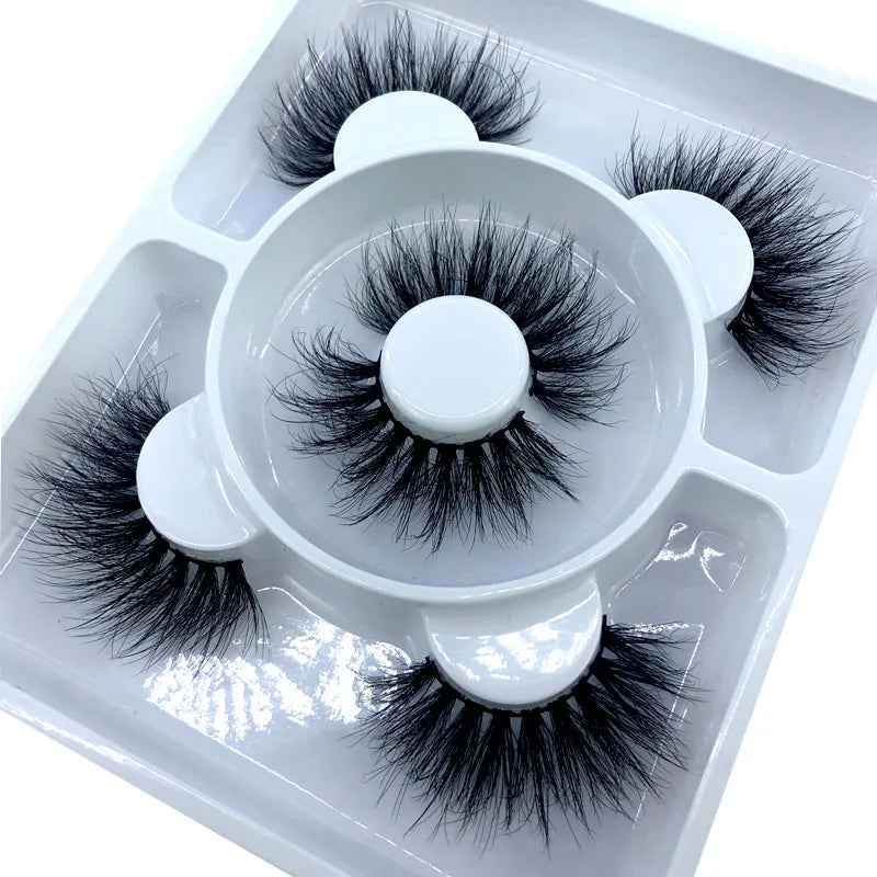 3 Paires Cils Minks 3D – Longs & Naturels