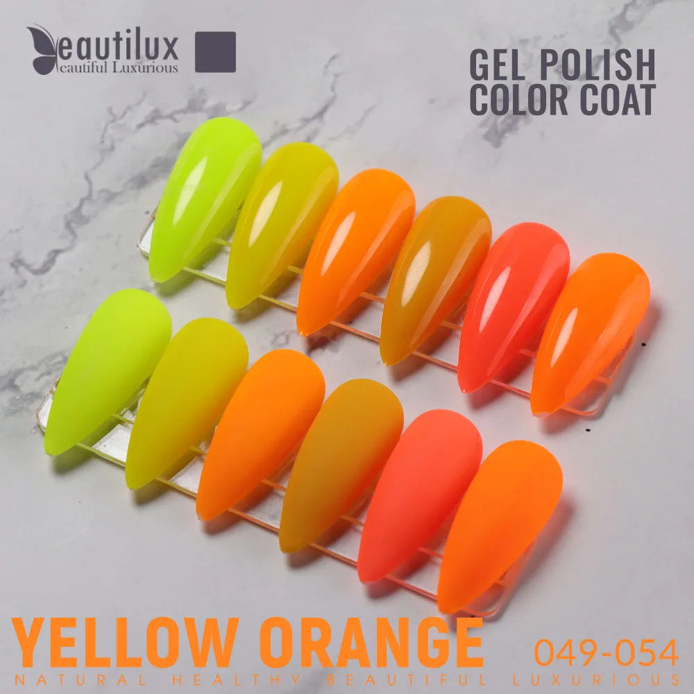 Beautilux Set de Vernis Gel 6pcs / Set x10ml UV LED Soak Off Vernis à ongles Boîte cadeau DIY vernis à ongles semi-permanent