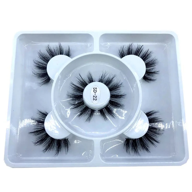 3 Paires Cils Minks 3D – Longs & Naturels