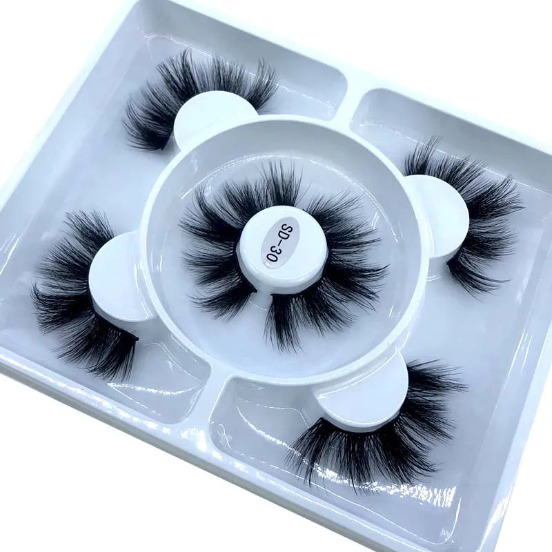 3 Paires Cils Minks 3D – Longs & Naturels