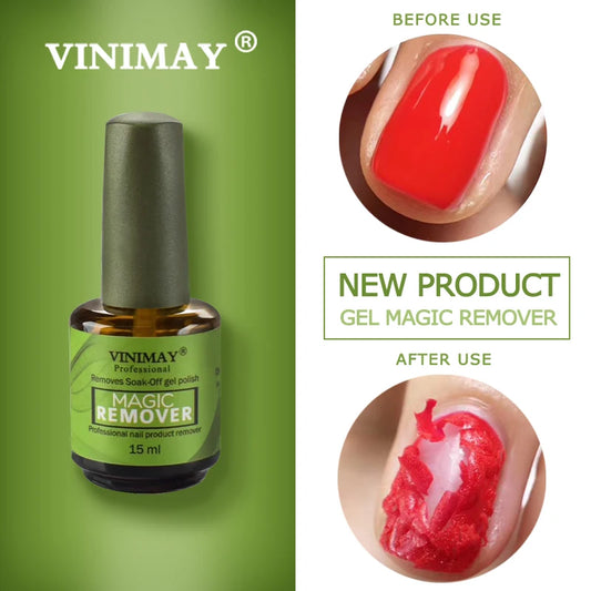 Gel Magic Remover VINIMAY – Base & Top Coat Mat, Vernis Ongles