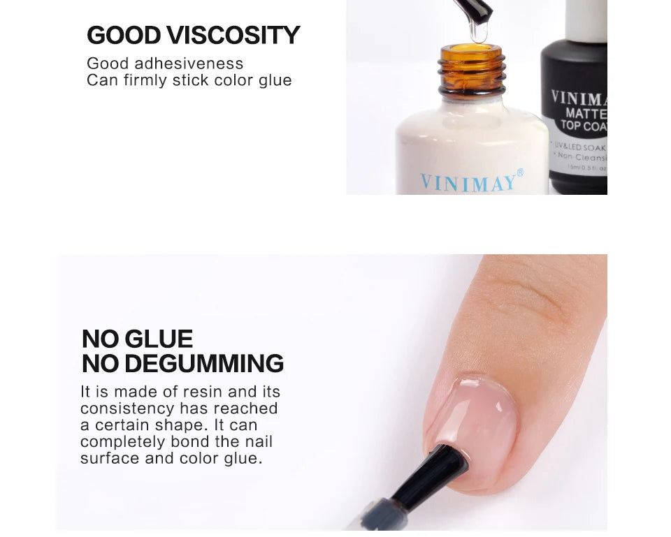 Gel Magic Remover VINIMAY – Base & Top Coat Mat, Vernis Ongles