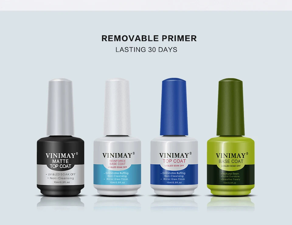 Gel Magic Remover VINIMAY – Base & Top Coat Mat, Vernis Ongles