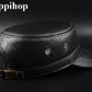 Chapeau en Cuir Véritable Homme -  Casquette Militaire Hiver