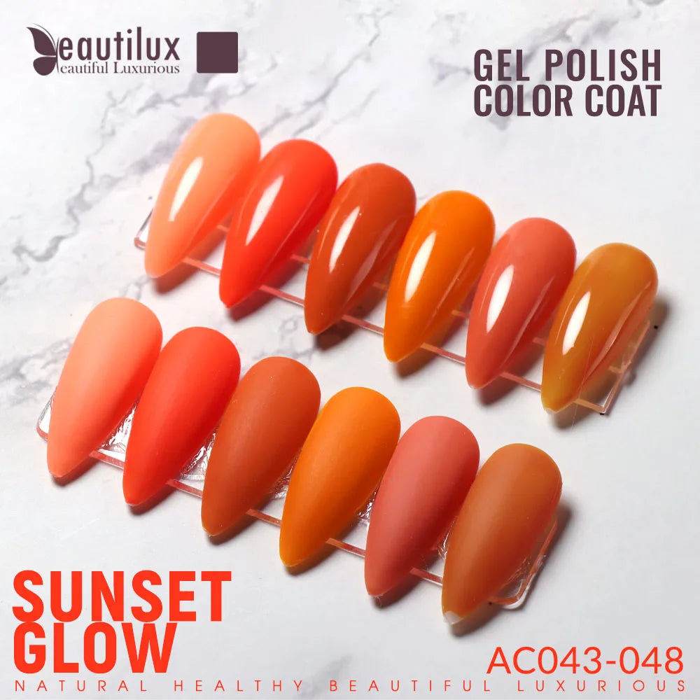 Beautilux Set de Vernis Gel 6pcs / Set x10ml UV LED Soak Off Vernis à ongles Boîte cadeau DIY vernis à ongles semi-permanent