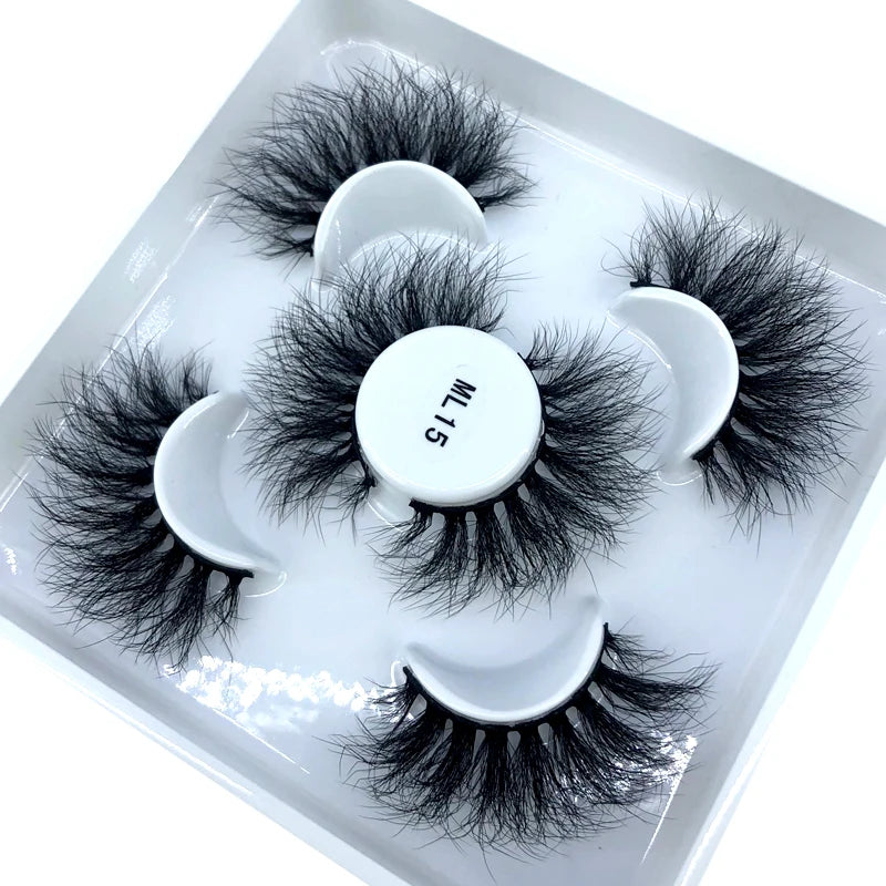 3 Paires Cils Minks 3D – Longs & Naturels